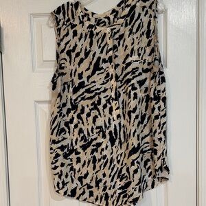 NYDJ, Animal Print Sleeveless Top